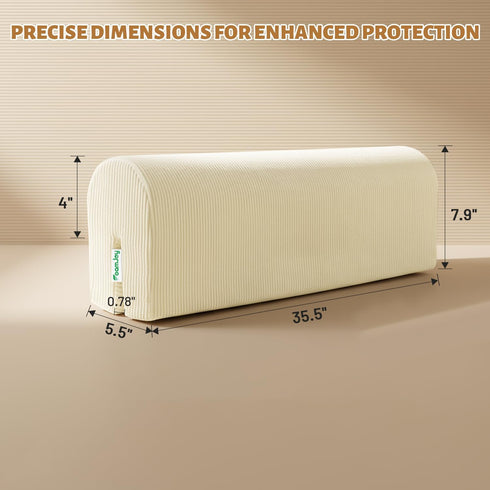 FoamJoy 35.5"x5.5"x7.8" Bed Rail Bed Bumpers for Toddlers - Safety Guards for Cribs & Bunk Beds, High-Density Foam