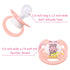 Adult-Sized Pacifier with Baby Cuties Pattern - Pink Bunny Design
