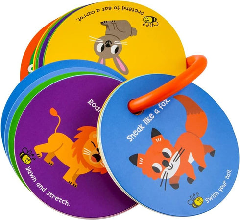 MOLLYBEE KIDS Toddler Action Cards Animal Moves and Sounds