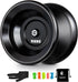 MAGICYOYO Professional Unresponsive Yoyo Y01 Node, Metal Aluminum Yo Yo for Advanced Players, Black