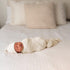 Kloovete 47 47 inches(Natural) Large Jersey Knitted Swaddle Blanket for Baby, Soft Stretchy Receiving Blanket