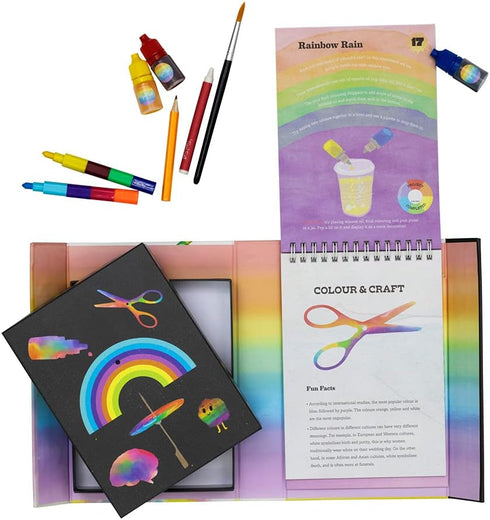 Rainbow Lab Take Along Art and Science Kit, Learn About Color, Magnetic Storage Case for Ages 7+