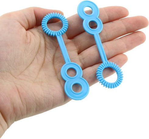 E-outstanding 50pcs Plastic Porous Bubble Stick, Bubble Wand for Outdoor Bubble Making, Interactive Toys (Blue)