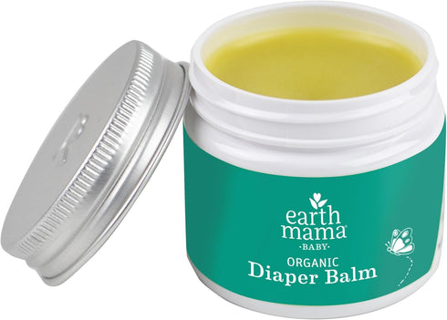 Earth Mama Set Organic Diaper Balm Multipurpose Baby Ointment | EWG Verified, Petroleum & Fragrance Free with Calendula