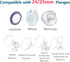 19mm S9/S12/S9Pro/S12pro,Wearable 24mm (19mm) Flange Insert Parts,Suitable for Breast Pump Parts Replace,Milk Collector