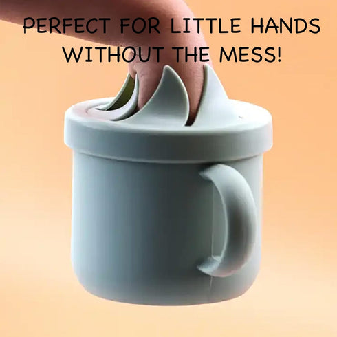 The Best Baby Toddler Drinking/Training/Snack Cup Set, 5 Piece 8.5oz Silicone (Ruby Rose)