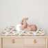 Watercolor Birds Boho Floral Changing Pad Covers, Soft Breathable Cradle & Bassinet Sheets for Baby Boy Girl, 32" x 16"