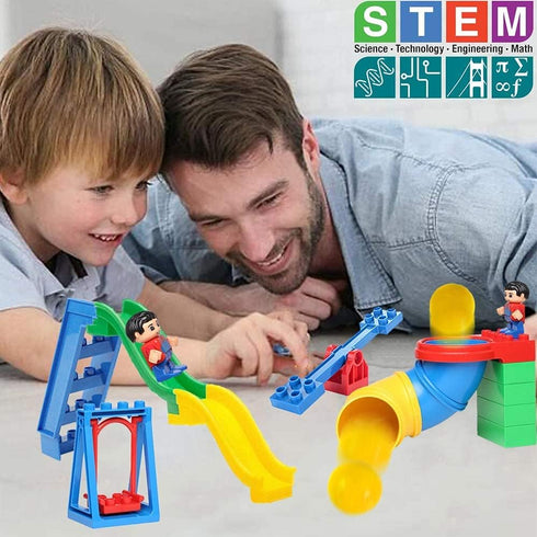 Liberty Imports 24 PCS Big Building Blocks - Park Playground Themed Toy Accessories for Kids, DIY Set