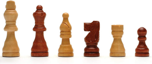 Foldable Wood Travel Chess Set - WE Games 11.5 in Walnut Board