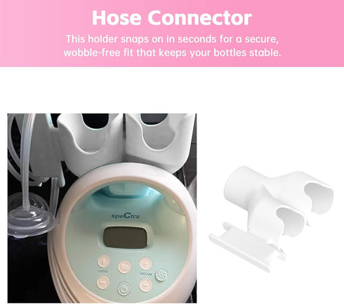 S1&S2, Dual Bottle and Hose Holder for Spectra Space-Saving Organizer with Hose Wrap Arm, Easy Installation (New Breast