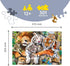 Trefl Wild Cats in The Jungle 501 Piece Jigsaw Puzzle Wood Craft15 x20 Irregular Shapes, 50 Nautical Puzzle, Modern Premium Puzzle, DIY, for Adults and Children from 12 Years Old