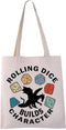 Dungeon Master Dice Bag - DND Player Supplies Bag, Gifts for DND Lovers, Rolling Dice Builds Character