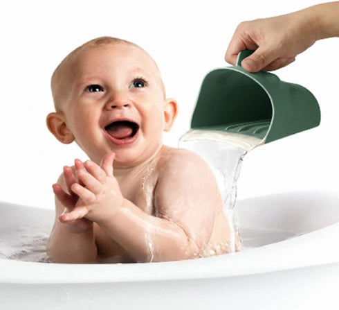 FeiYeup Bath Rinse Cup For Baby For Frog Shape Baby Bath Cup Hair Shampoo Rinser For Bath Wash Cup Shower Washing