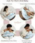 Novelavo Tummy Breastfeeding Pillows for Newborn Support, Nursing Pillow for Comfortable Feeding, Time Pillow for Baby