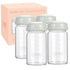 COMI Natural Glass Baby Bottle,Breastmilk Storage Bottle for Fridge,Wide Neck Breast Milk