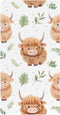 CZXW Cute Highland Calf Crib Sheets Fitted 52" x 28" Natural Cotton Soft