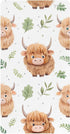 CZXW Cute Highland Calf Crib Sheets Fitted 52" x 28" Natural Cotton Soft