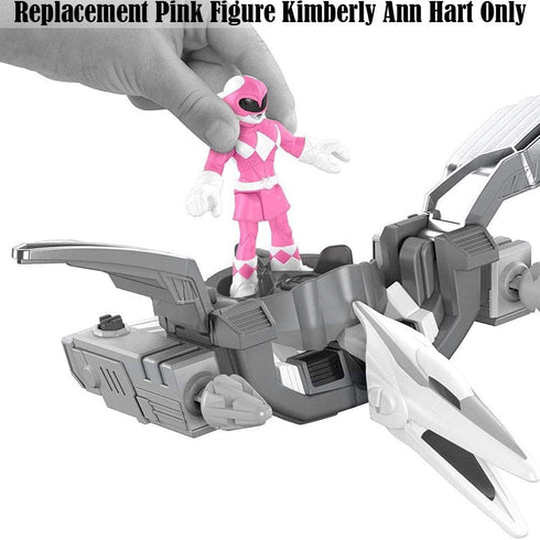Replacement Figure for Imaginext Power Rangers Playset DFX60 - Pink Ranger and Pterodactyl Zord ~ Replacement Pink Figure Kimberly Ann Hart