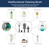 5-in-1 Long Handle Electric Water Bottle Brush, Straw Cleaner Brushes with Removable Brush Head, Water Bottle Brush