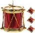 HOMSFOU Miniature Drum Models, 4pcs Mini Drum Accessories for Dollhouse Music Room Decor, 1:12 Scale