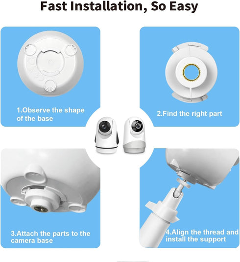 HB65/HB6550/HB6558/HB66/HB248, SM935E/SM650/Bonoch/ChildsFarm/Eufy Universal Baby Monitor Wall Mount Holder, Compatible