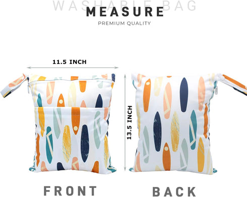 YULUONAPS Wet Dry Bag Waterproof Reusable Wet Bag for Swimsuit, Travel, Bathing, Beach, Pool, Diapers, Yoga Gym Bag