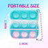 150 PCS Mini Pop Fidget Toys Bulk Party Favors, Silicone Squeeze Pop Bubble Keychain Fidget Sensory Toys for Kids