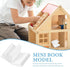 150 Totority Pcs Dollhouse Miniature Books Kit - Blank Mini Books for Bookshelf Accessories, Decoration, Fun Model Doll