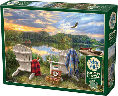 1000 Cobble Hill Piece Puzzle - Lakeshore - Sample Poster Included