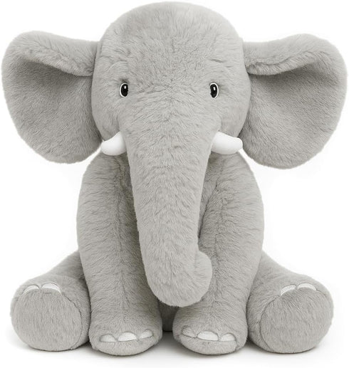 13" Gray Elephant Stuffed Animal - Plush Toy for Boys, Girls, Kids, Baby Shower, Bedtime, Birthday Gift