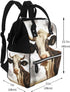 DWVTSLH Backpack Mummy Backpack Farm Animal Cow Diaper Bag Multifunction Nappy Bags Waterproof Large Capacity Travel
