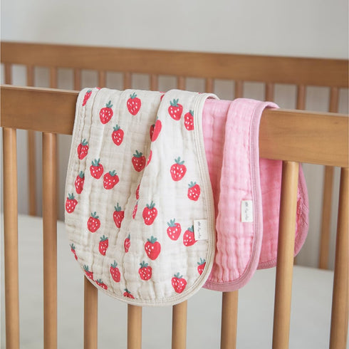 Set 2 100% Itzy Ritzy of Baby Burp Cloths Ultra-Soft Absorbent Burping Cloths for Babies - Made of Cotton Muslin
