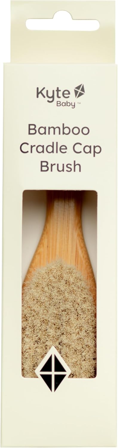 Kyte Baby Cradle Cap Brush Made with Natural Goat Hair Bristles and