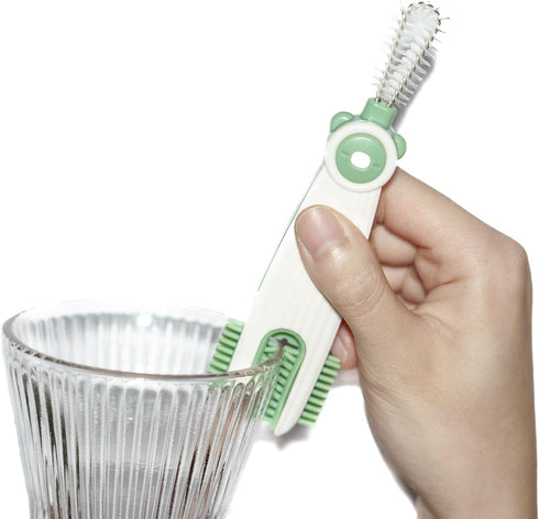 3 1 Set 3 Pack 3 in Cup Lid Gap Cleaning Brush with Straw Cleaner Brush, Multifunctional Cup Cover Cleaning Brush
