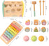 Hammering 3 Pounding Toys Wooden Educational Toy Xylophone Shape Sorter, Birthday Gift for Years Boys Girls Baby