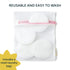 Pack 10 Nintara Baby Reusable Nursing Pads Soft & Absorbent Breast Pads, Bamboo Viscose Blend, Contoured Fit