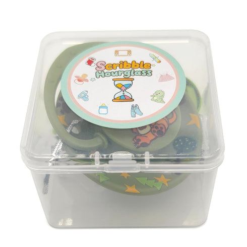 Large Size Pacifier for Anxiety: Cute Paci Large Shield for Sleep - Handle Binky with Pacifier Holder Clips Cartoon