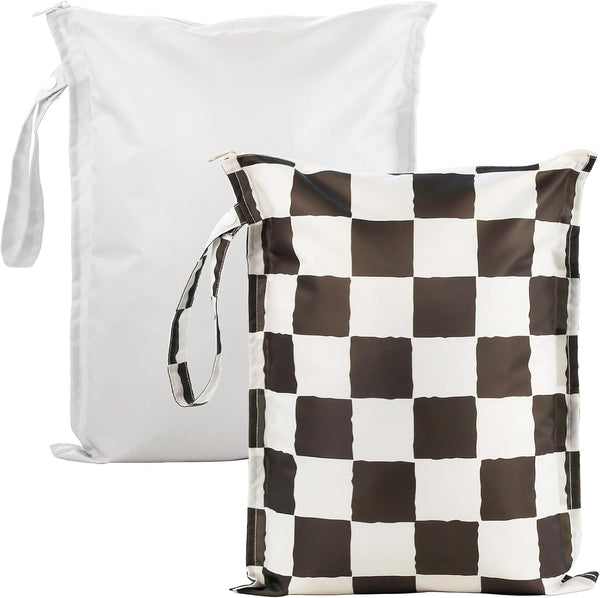 RelaxScene Wet Dry Bags Water Resistant - 2 Pack Reusable Waterproof Wet