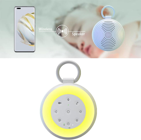 WEISUYUUS Baby White Noise Sound Device Portable Infant Sleep Help Device with Adjustable Volumes Simple Operate