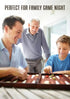 Get The Games Out Classic Backgammon Set - 2 Players - Best Strategy & Tip Guide - Available in Brown, Medium Sizes