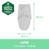 100% 3-6 14-18 lbs, 1.0 3-Pack, SwaddleMe by Ingenuity Original Swaddle, Cotton, Improves Sleep & Calms Startle Reflex