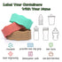 Personalized Water Bottle Name Bands, Custom Silicone Baby Bottle Labels for Daycare Reusable, Laser Engraving Bottle