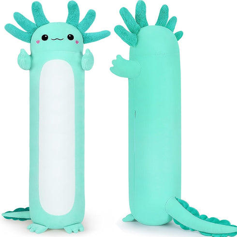 20'' Green Axolotl Plush Stuffed Animal, Cute Soft Plush Toy, Axolotl Pillow Gift for Kids, Girls, Boys
