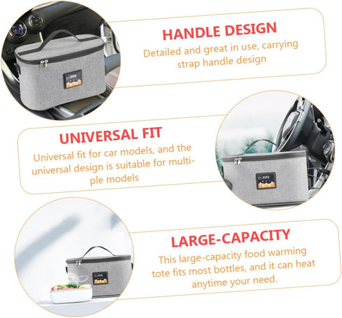 Portable Electric Bottle Warmer Tote for Car Feeding