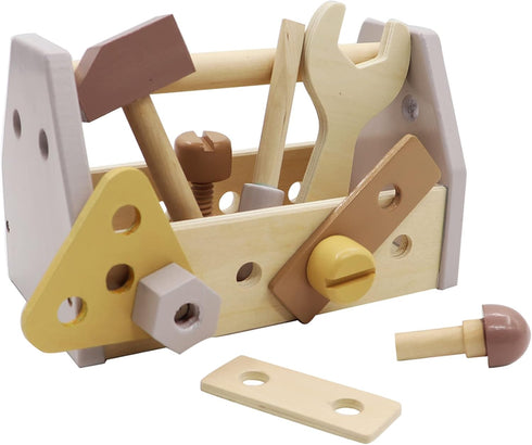 Montessori Wooden Tools Kit Toddler Educational Construction Kids Toys Sets Play Box