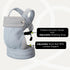 Carrier,Cozy 7-35lbs,Ergonomic Backpack NEST BLANCHEBaby Baby Carrier Design,Air Mesh Breathable All Seasons (Blue)