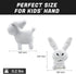 Adenzai White Gubby Rabbit Plush Toy Soft Forsaken Gubby Plush Stuffed Animal, Cute Game Character Collectible Plushie