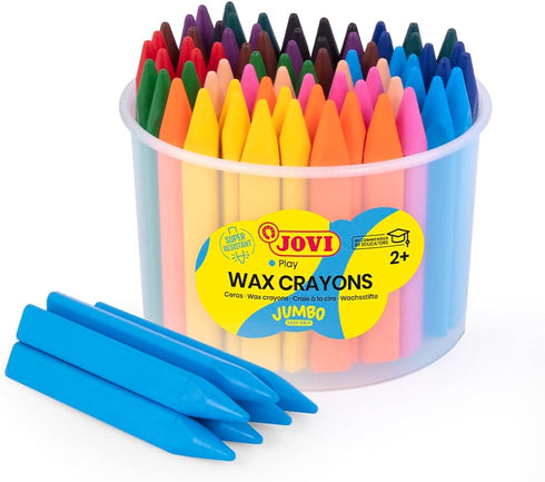 Jovi Triwax Triangular Crayons; Classroom Pack of 72 (6 Each of 12
