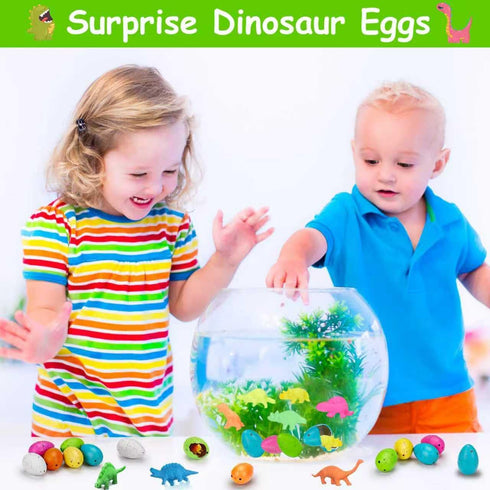60PCS Summer Small Hatching Dinosaur Eggs for Dinosaur Birthday Party Favors Goodie Treat Bag Stuffers Classroom