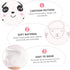 2Pcs Bath Gloves, Baby Bath Scrubber Mitts for Kids, Cotton White Newborn Bathing Accessories
